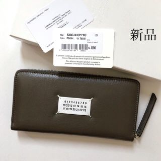 新品 メゾン マルジェラ カレンダーロゴ ラウンドジップ ウォレット 長財布