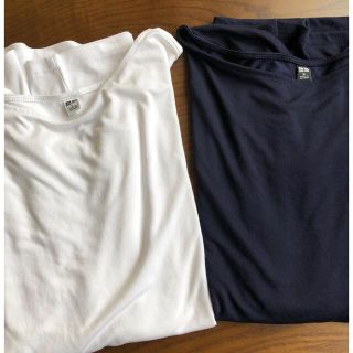 ユニクロ(UNIQLO)のユニクロ　ドレープクルーネックT（半袖）(カットソー(半袖/袖なし))