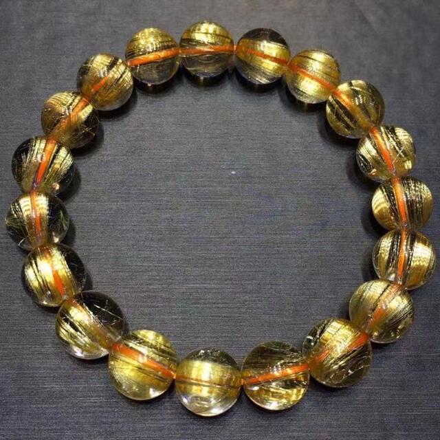 ⭐︎【天然】タイチンルチルクオーツ ブレスレット 10mm | mawadgroup.com