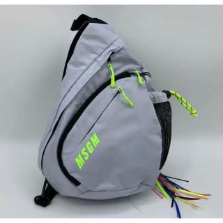 MSGM - MSGM ネオンイエロー ロゴ ボディバッグ 蛍光黄色の通販