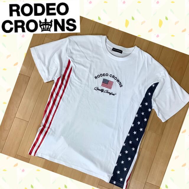 RODEO CROWNS(ロデオクラウンズ)のRODEO CROWNS  ロデオクラウンズ  星条旗  Tシャツ  メンズのトップス(Tシャツ/カットソー(半袖/袖なし))の商品写真