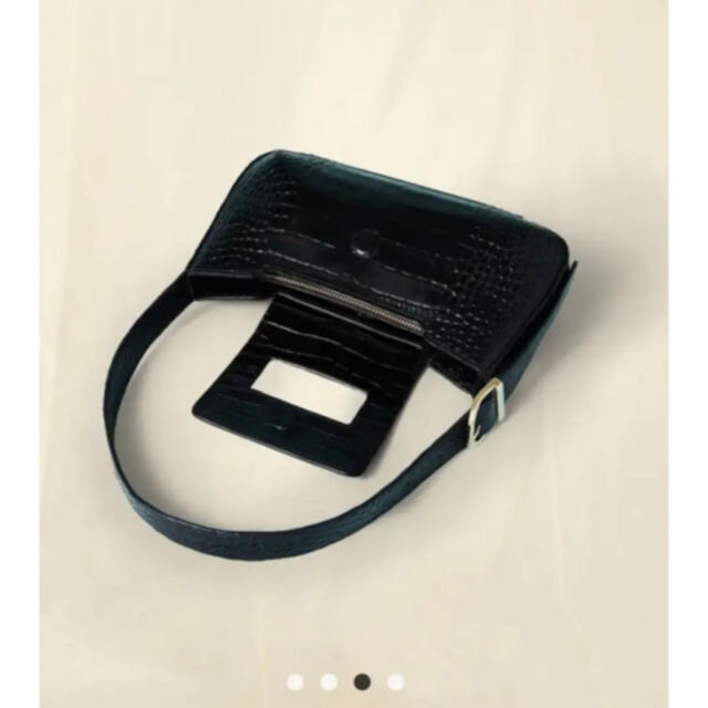 Rouje ハンドバッグ　BAGUETTE BAG  CROCO NOIR 3