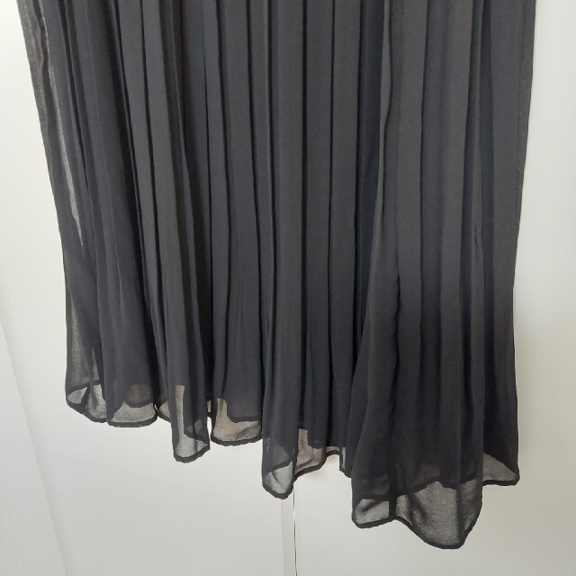 Avail(アベイル)のしまむら アベイル プリーツスカート ブラック 3L レディースのスカート(ロングスカート)の商品写真