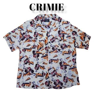 クライミー(CRIMIE)の完売品 CRIMIE 旧タグ スカル総柄 開襟シャツ クライミー 希少(シャツ)