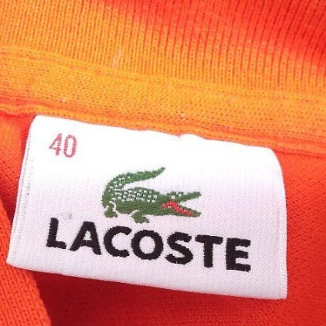 LACOSTE(ラコステ)のLACOSTE　ポロシャツ　オレンジ レディースのトップス(ポロシャツ)の商品写真