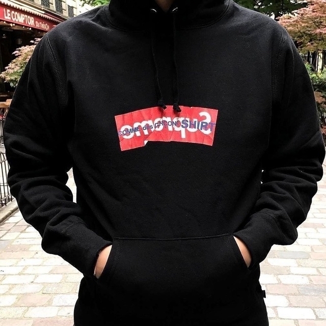 新品タグ付 Supreme コムデギャルソン Box Logo パーカー M