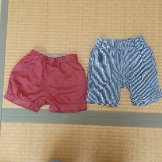 ムジルシリョウヒン(MUJI (無印良品))の【kooo様専用】90ｻｲｽﾞ　短パン二着セット(パンツ/スパッツ)