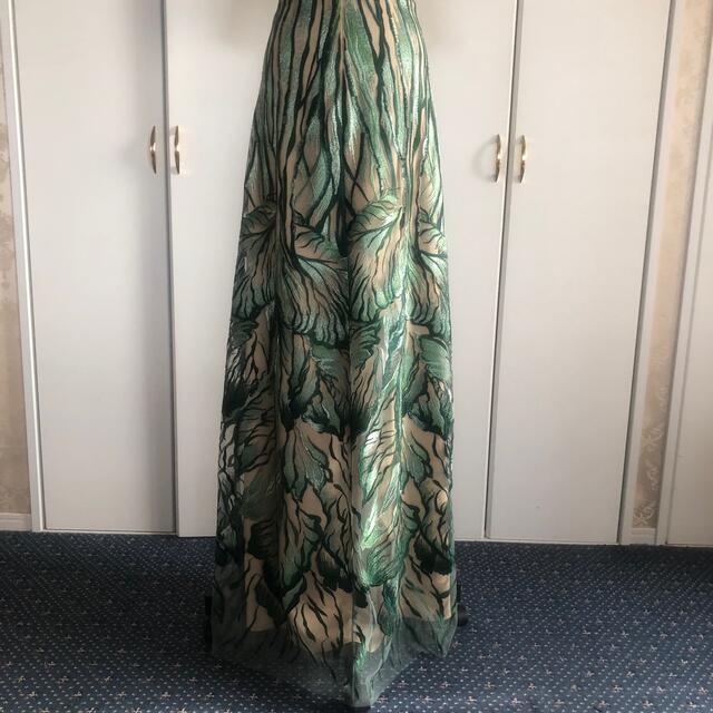 総刺繍半袖Aラインロングドレス演奏会ステージ誕生パティー 総刺繍半袖Aラインロングドレス演奏会ステージ誕生パティー