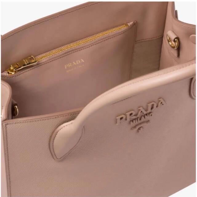 PRADA ハンドバッグ　ピンクベージュ