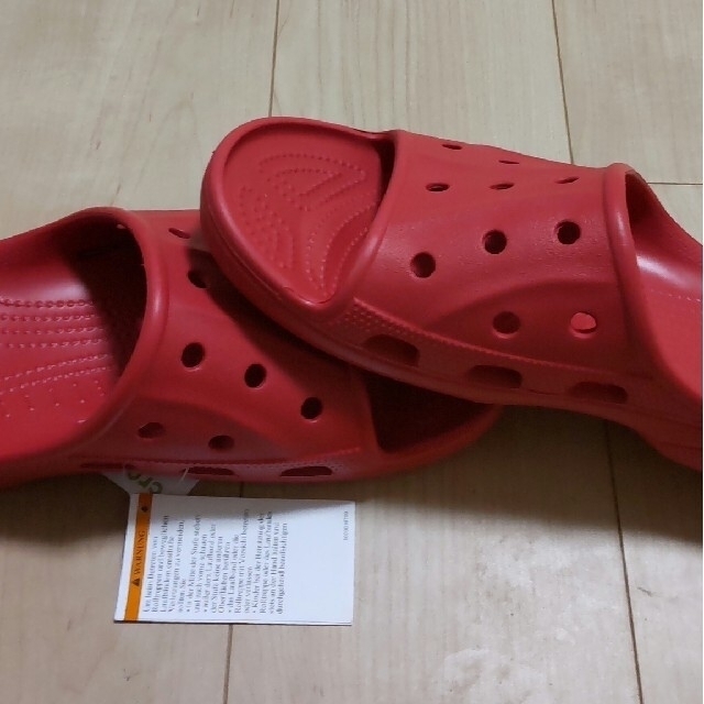 crocs(クロックス)の28cm クロックス crocs red 赤 新品未使用タグ付き メンズの靴/シューズ(サンダル)の商品写真