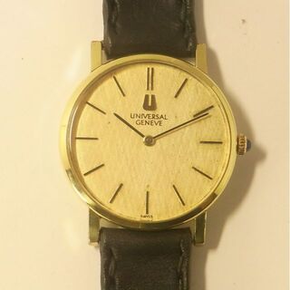 ユニバーサルジュネーブ(UNIVERSAL GENEVE)の稼働品 美品 ユニバーサル ジュネーブ メンズ 手巻き アンティーク 腕時計(腕時計(アナログ))
