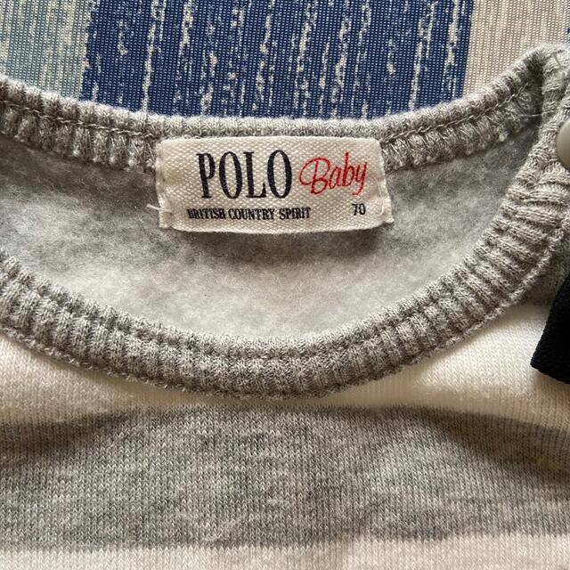 POLO RALPH LAUREN(ポロラルフローレン)のるる様専用/POLObaby/裏起毛ワンピース/70 キッズ/ベビー/マタニティのベビー服(~85cm)(ワンピース)の商品写真