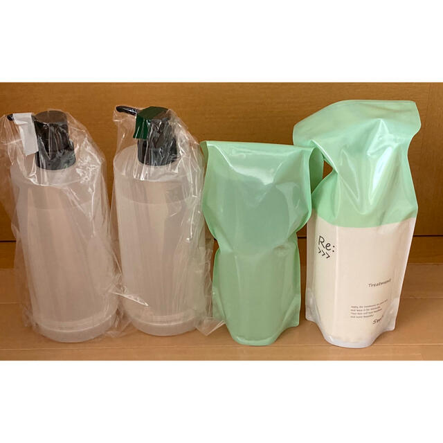A アジュバン リ:シャンプー R +リ:トリートメント R 緑 600ml NEW