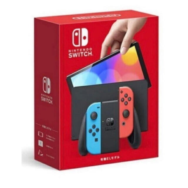 Nintendo Switch(ニンテンドースイッチ)の新品　Nintendo Switch 有機EL ネオン エンタメ/ホビーのゲームソフト/ゲーム機本体(家庭用ゲーム機本体)の商品写真