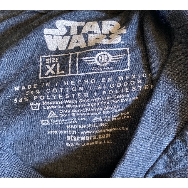 直輸入USA古着[スターウォーズ STAR WARS]Tシャツ-11 XLサイズ メンズのトップス(Tシャツ/カットソー(半袖/袖なし))の商品写真