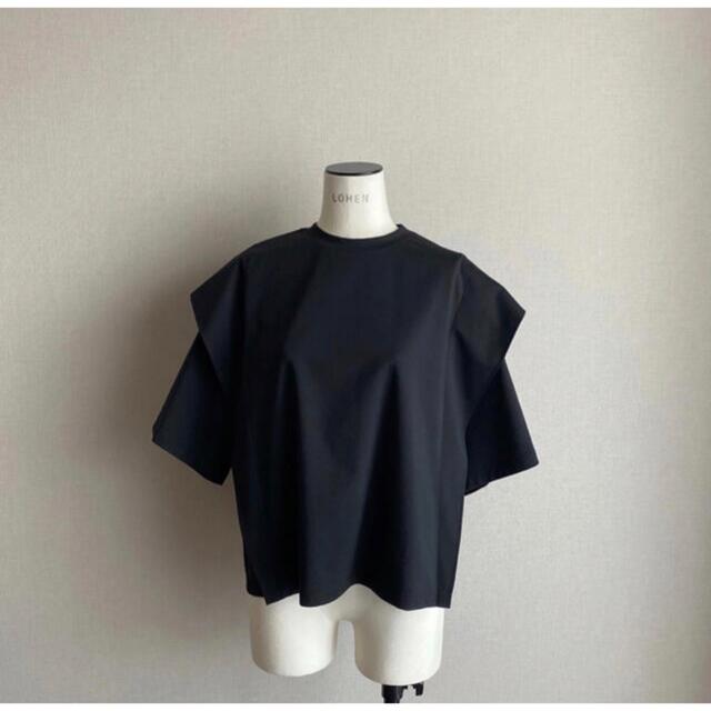 lohen デザインカットソー ブラック - Tシャツ(半袖/袖なし)