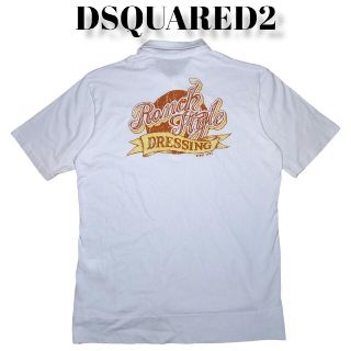 ディースクエアード(DSQUARED2)のDSQUARED2 ダメージ加工 ビッグプリント ポロシャツ ディースクエアード(ポロシャツ)