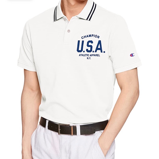 Champion(チャンピオン)のチャンピオン ゴルフウェア メンズ ポロシャツ ホワイト XL メンズのトップス(ポロシャツ)の商品写真