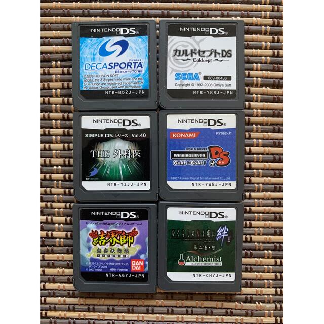 ニンテンドーDS(ニンテンドーDS)のDSゲーム　６本　セット エンタメ/ホビーのゲームソフト/ゲーム機本体(携帯用ゲームソフト)の商品写真