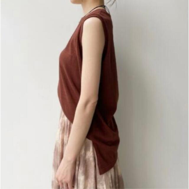 L'Appartement DEUXIEME CLASSE(アパルトモンドゥーズィエムクラス)の新品 L'Appartement Botanical TankTop ボルドー  レディースのトップス(タンクトップ)の商品写真