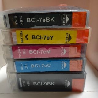 キャノン互換インク ☆ BCI-7e ＆ BCI-9BK ☆ 新品 ☆ 計７本(PC周辺機器)