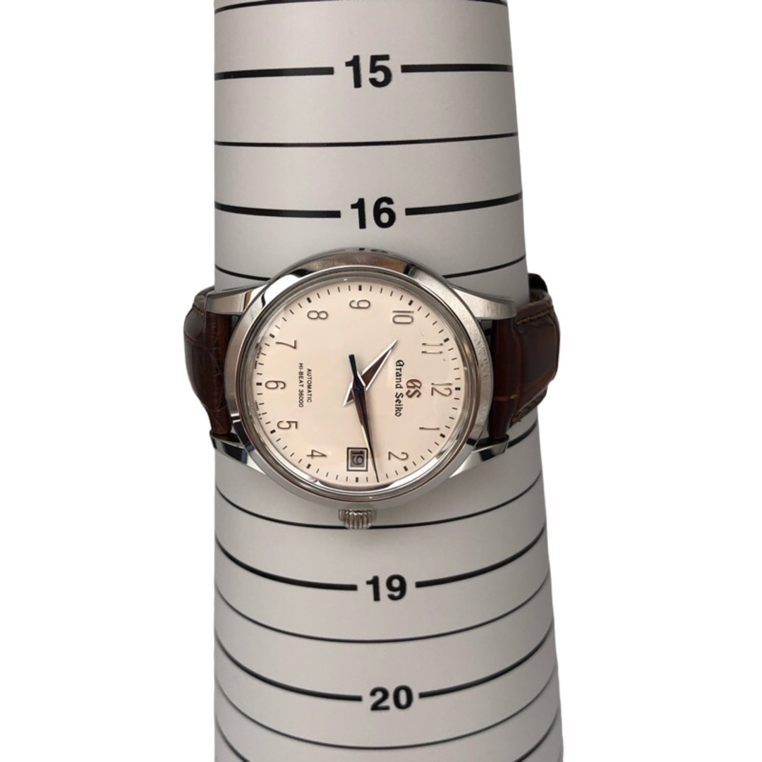 セイコー SEIKO グランドセイコー メカニカル ハイビート マスターショップ限定モデル SBGH213 ベージュ SS/クロコダイルレザー 自動巻き メンズ 腕時計