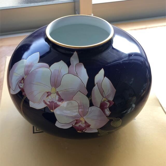 香蘭社◇ビンテージ◇瑠璃色の花瓶 壺 - 通販 - www