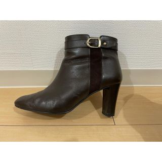 ダイアナ(DIANA)のDIANA ショートブーツ ブラウン レザー 24cm(ブーツ)