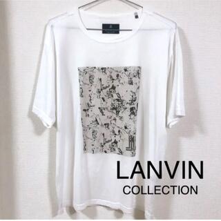 ランバンコレクション(LANVIN COLLECTION)のLANVIN COLLECTION のTシャツ❣️ホワイト❣️L(Tシャツ/カットソー(半袖/袖なし))