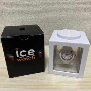 アイスウォッチ(ice watch)のice whatch ミニ ice glam ローズゴールド ホワイト(腕時計)