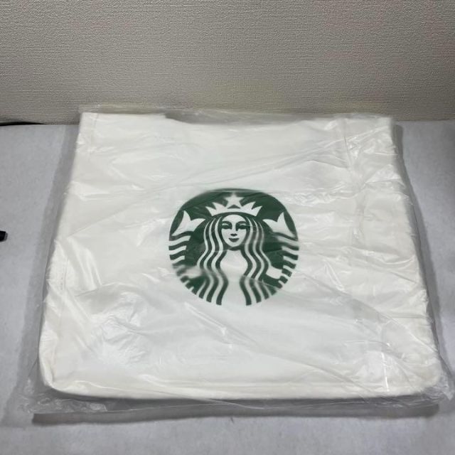 Starbucks Coffee(スターバックスコーヒー)の【韓国限定】スターバックス スタバ トートバッグ 白　ホワイト レディースのバッグ(トートバッグ)の商品写真