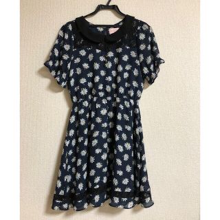 アクシーズファム(axes femme)の花柄　ワンピース　axes femme(ミニワンピース)