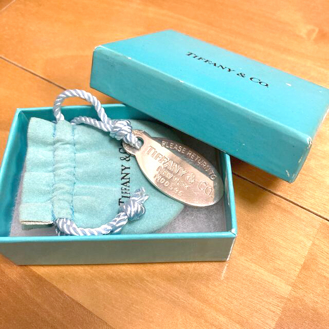 Tiffany.Co　ティファニー　オーバルタグ　ネックレス