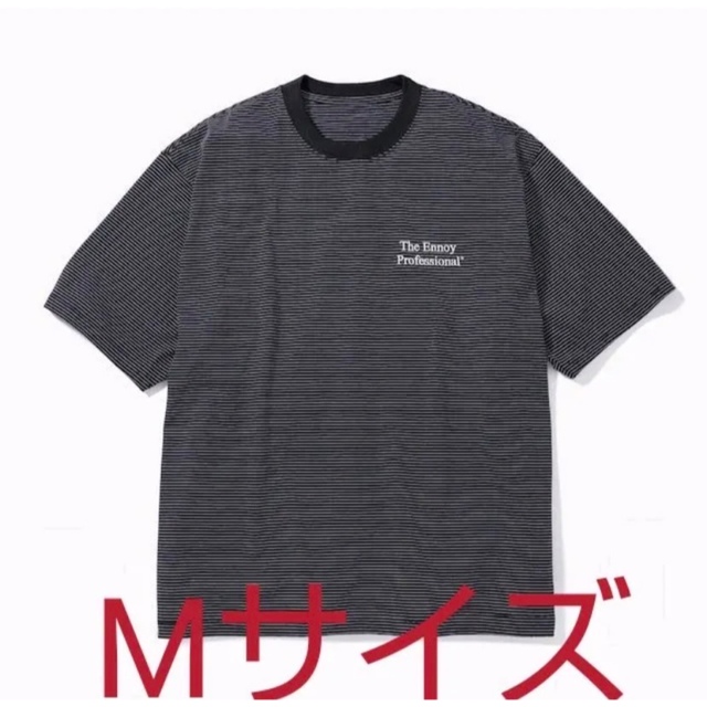 Ennoy Border T-Shirt (White×Black) M