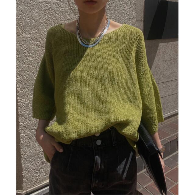 Ameri VINTAGE(アメリヴィンテージ)の【再値下げ】MEDI BACK SHEER KNIT TOP レディースのトップス(ニット/セーター)の商品写真