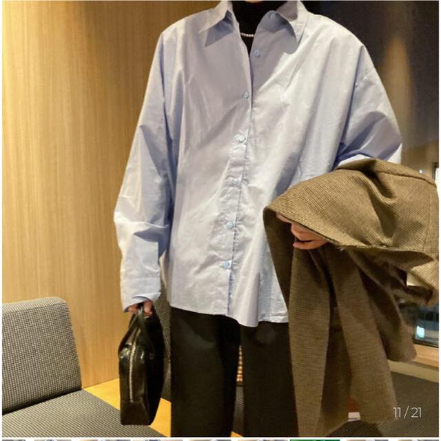 CLANE(クラネ)のfall boxy cotton shirt  NERD レディースのトップス(シャツ/ブラウス(長袖/七分))の商品写真