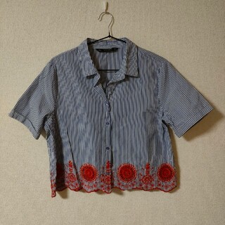 ザラ ストライプシャツ シャツ/ブラウス(レディース/半袖)の通販 100点 