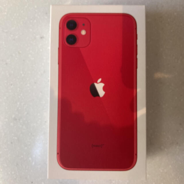 在庫あ得価 iPhone - iPhone 11 64GB RED SIMロック解除済みの通販 by