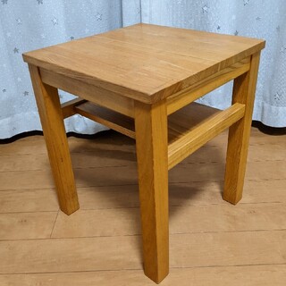 MUJI (無印良品) - ☆送料無料☆ 無印良品　木製サイドテーブル/ミニテーブル/スツール　天然木