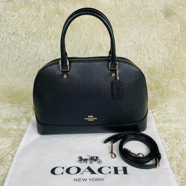 【極美品】COACH コーチ　シエラ　ショルダーバッグ　2way レザー　黒