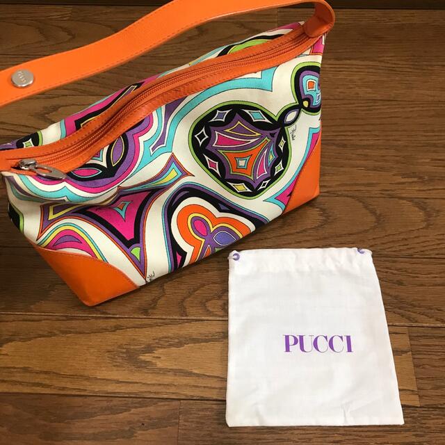 EMILIO PUCCI(エミリオプッチ)の【EMILIO PUCCI】エミリオプッチ ミニハンドバッグ オレンジ レディースのバッグ(ハンドバッグ)の商品写真