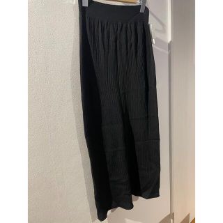 ユニクロ(UNIQLO)の新品！UNIQLO× Mame Kurogouchi リブバックスリットスカート(ロングスカート)