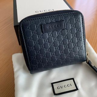 Gucci - GUCCI マイクログッチ シマレザー 2つ折り財布の通販 by ぺぺ