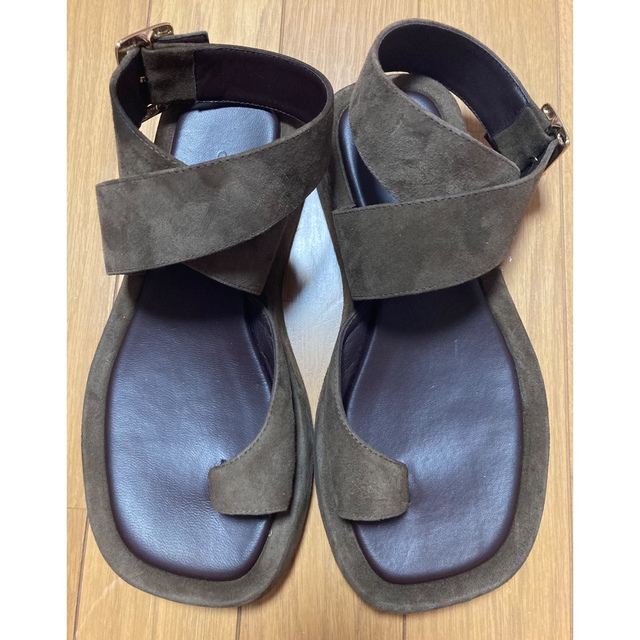 L'Appartement DEUXIEME CLASSE(アパルトモンドゥーズィエムクラス)のアパルトモンGIA / RHW ankle Strap Suede Sandal レディースの靴/シューズ(サンダル)の商品写真