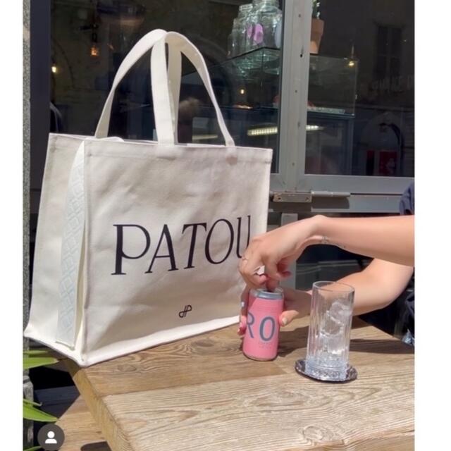 JEAN PATOU - 新品タグ付き patou ホワイト キャンバストート ラージの ...