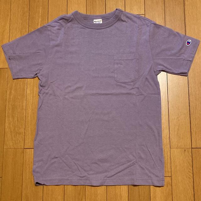 Champion(チャンピオン)のチャンピオン　champion Tシャツ　半袖　Dパープル　胸ポケット　Mサイズ メンズのトップス(Tシャツ/カットソー(半袖/袖なし))の商品写真