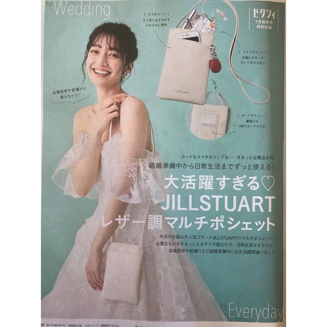 JILLSTUART(ジルスチュアート)のゼクシィ2022年9月号付録 JILLSTUART レザー調 マルチポシェット レディースのバッグ(ショルダーバッグ)の商品写真