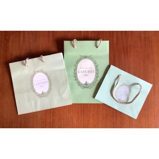 ラデュレ(LADUREE)のLADURÉE ショップ袋　3枚セット　ショッパー　紙袋(ショップ袋)