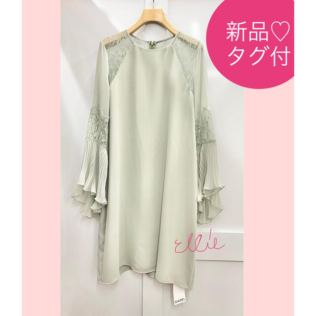 新品タグ付♡ スナイデル　シアースリーブAラインミニワンピース