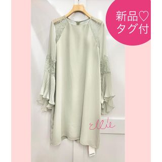 スナイデル(SNIDEL)の新品タグ付♡ スナイデル　シアースリーブAラインミニワンピース(ひざ丈ワンピース)